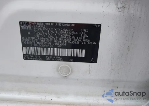 2011 Toyota Rav4 from USA, damaged, VIN 2T3ZF4DV3BW102829